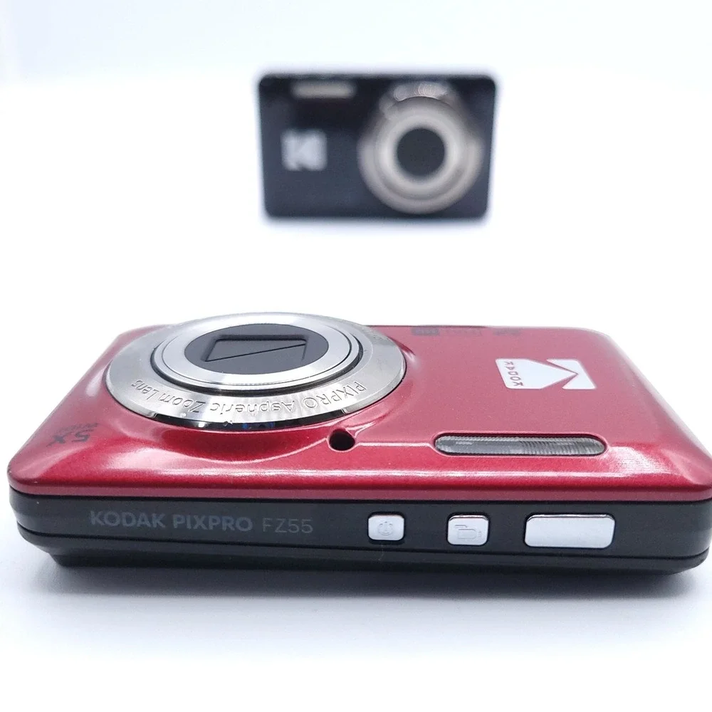 Lot of 2 Kodak PIXPRO FZ55 Digital Camera Red & Black READ DESCRIPTION FOR PARTS